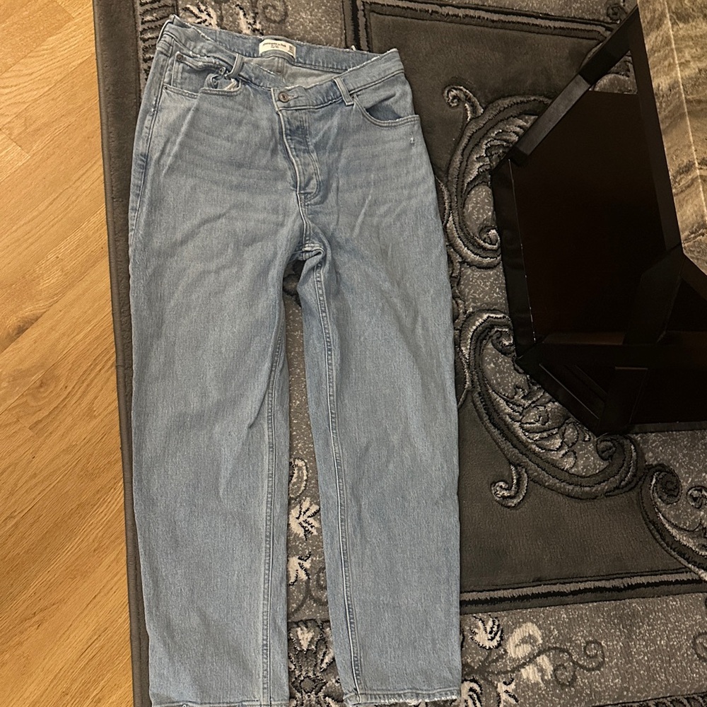 Abercrombie & Fitch High Rise Women Jeans - Light Blue